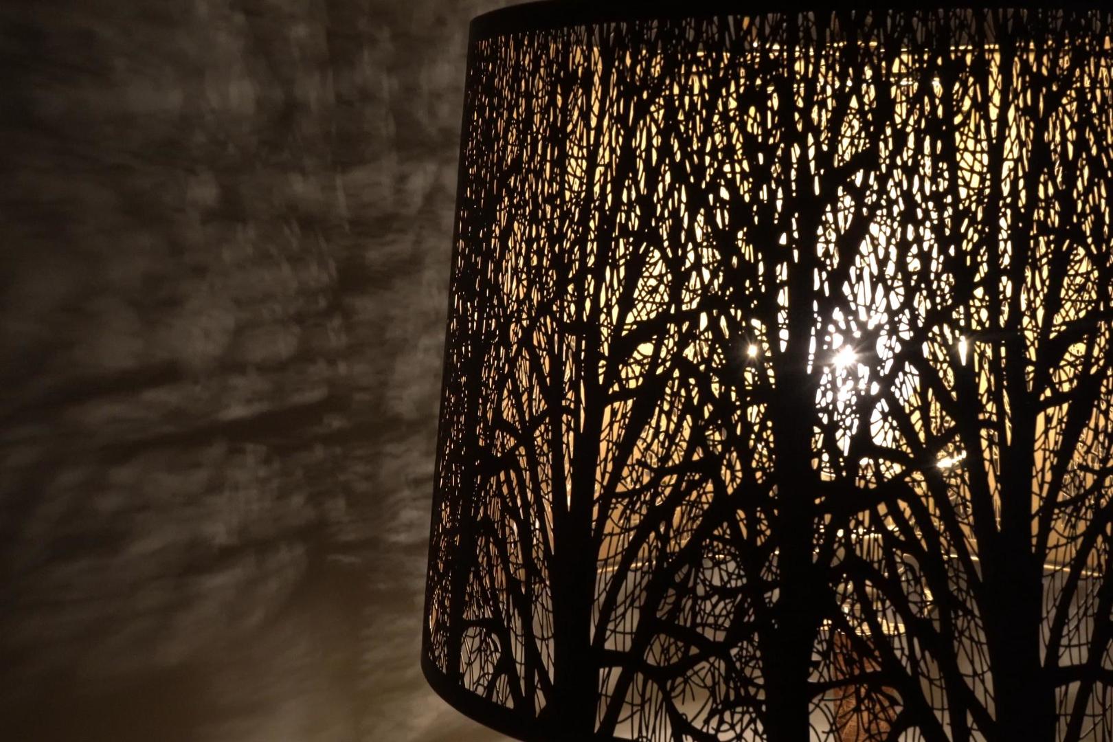 Large Metal Lampshade Forest Etching Forest Lamp Shade Pattern 12